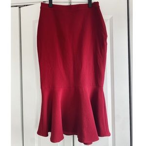 Fluted Midi Skirt